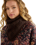 The Wrangler Womens Wool Bandana Scarf in Chocolate Torte