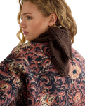 The Wrangler Womens Wool Bandana Scarf in Chocolate Torte