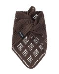 The Wrangler Womens Wool Bandana Scarf in Chocolate Torte
