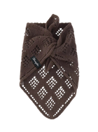 The Wrangler Womens Wool Bandana Scarf in Chocolate Torte