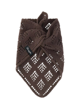 The Wrangler Womens Wool Bandana Scarf in Chocolate Torte