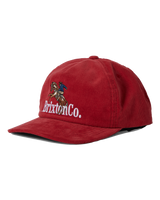 The Brixton Mens Inwood Snapback Cap in Red