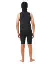 The Rip Curl Flashbomb Polypro Hooded Vest in Black