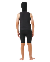 The Rip Curl Flashbomb Polypro Hooded Vest in Black