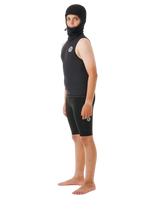 The Rip Curl Flashbomb Polypro Hooded Vest in Black