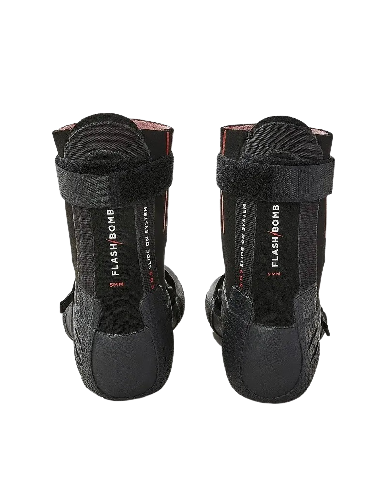 Flashbomb 5mm Hidden Split Toe Wetsuit Boots in Black
