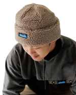 Fur Ball Beanie in Mocha