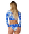 The Rip Curl Womens Farm Rio Groove Cheeky Coverage Bikini Bottoms in Tropical Groove
