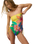 The Rip Curl Womens Farm Rio Bliss Bandeau One Piece Swimsuit in Yellow