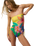 The Rip Curl Womens Farm Rio Bliss Bandeau One Piece Swimsuit in Yellow