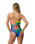 The Rip Curl Womens Farm Rio Bliss Bandeau One Piece Swimsuit in Yellow