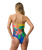 The Rip Curl Womens Farm Rio Bliss Bandeau One Piece Swimsuit in Yellow
