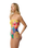 The Rip Curl Womens Farm Rio Bliss Bandeau One Piece Swimsuit in Yellow