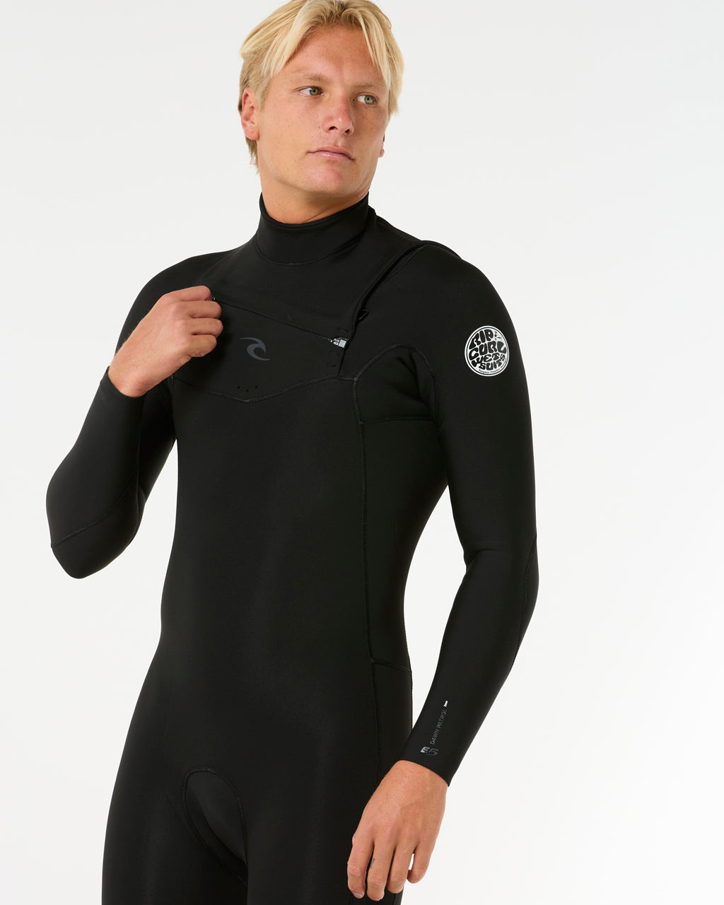 Dawn Patrol 2mm Chest Zip Long Sleeve Wetsuit in Black