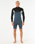 Dawn Patrol 2mm Chest Zip Long Sleeve Wetsuit in Pine Night