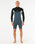 Dawn Patrol 2mm Chest Zip Long Sleeve Wetsuit in Pine Night