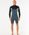 Dawn Patrol 2mm Chest Zip Long Sleeve Wetsuit in Pine Night