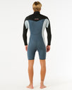 Dawn Patrol 2mm Chest Zip Long Sleeve Wetsuit in Pine Night