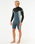 Dawn Patrol 2mm Chest Zip Long Sleeve Wetsuit in Pine Night