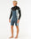 Dawn Patrol 2mm Chest Zip Long Sleeve Wetsuit in Pine Night