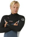 Dawn Patrol 2mm Chest Zip Long Sleeve Wetsuit in Pine Night