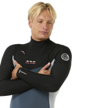 Dawn Patrol 2mm Chest Zip Long Sleeve Wetsuit in Pine Night