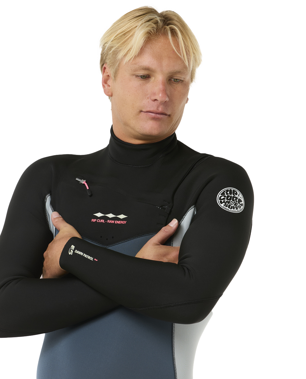 Dawn Patrol 2mm Chest Zip Long Sleeve Wetsuit in Pine Night
