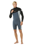 Dawn Patrol 2mm Chest Zip Long Sleeve Wetsuit in Pine Night