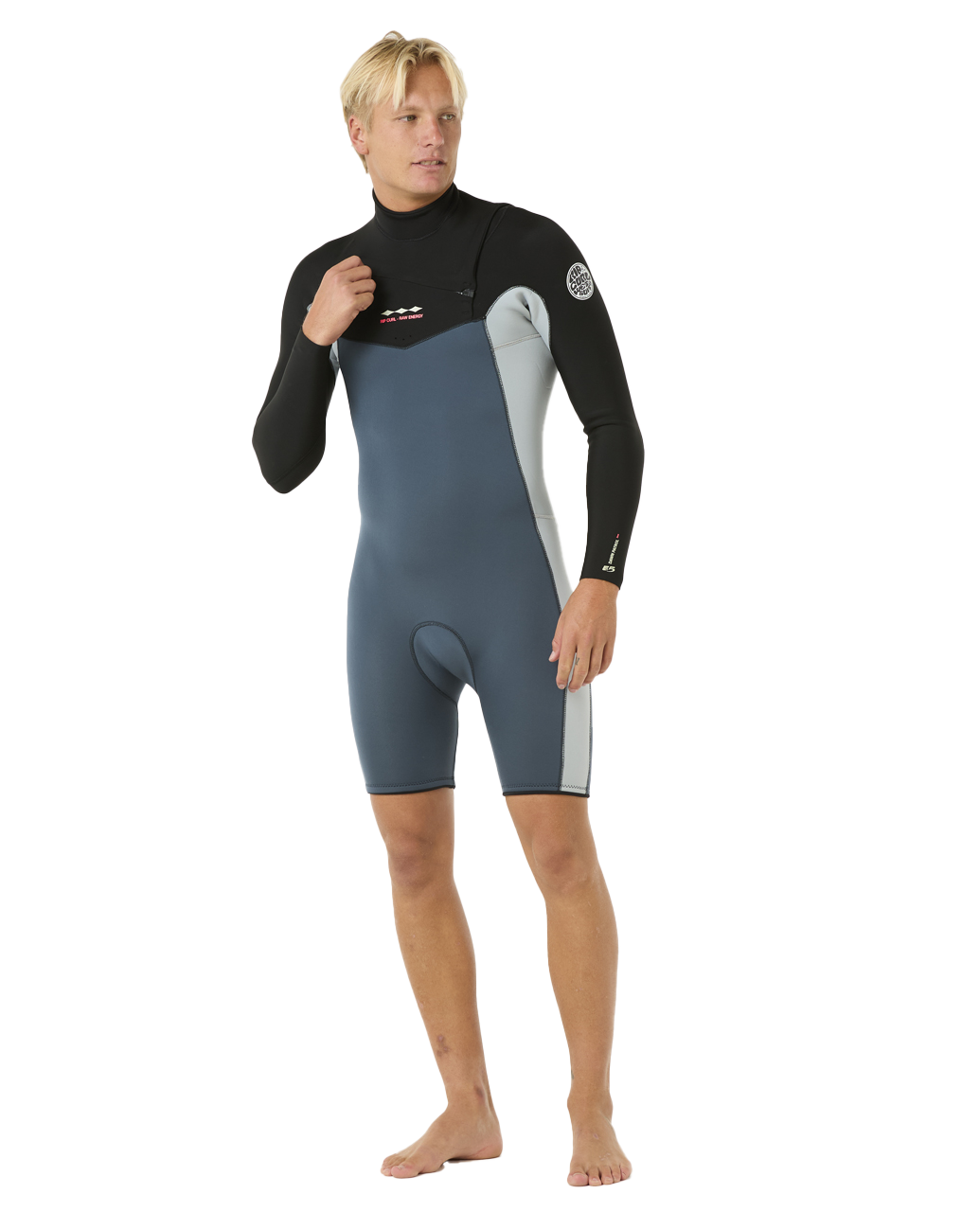 Dawn Patrol 2mm Chest Zip Long Sleeve Wetsuit in Pine Night