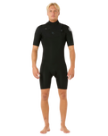 Dawn Patrol 2/2mm Chest Zip Spring Wetsuit in Black