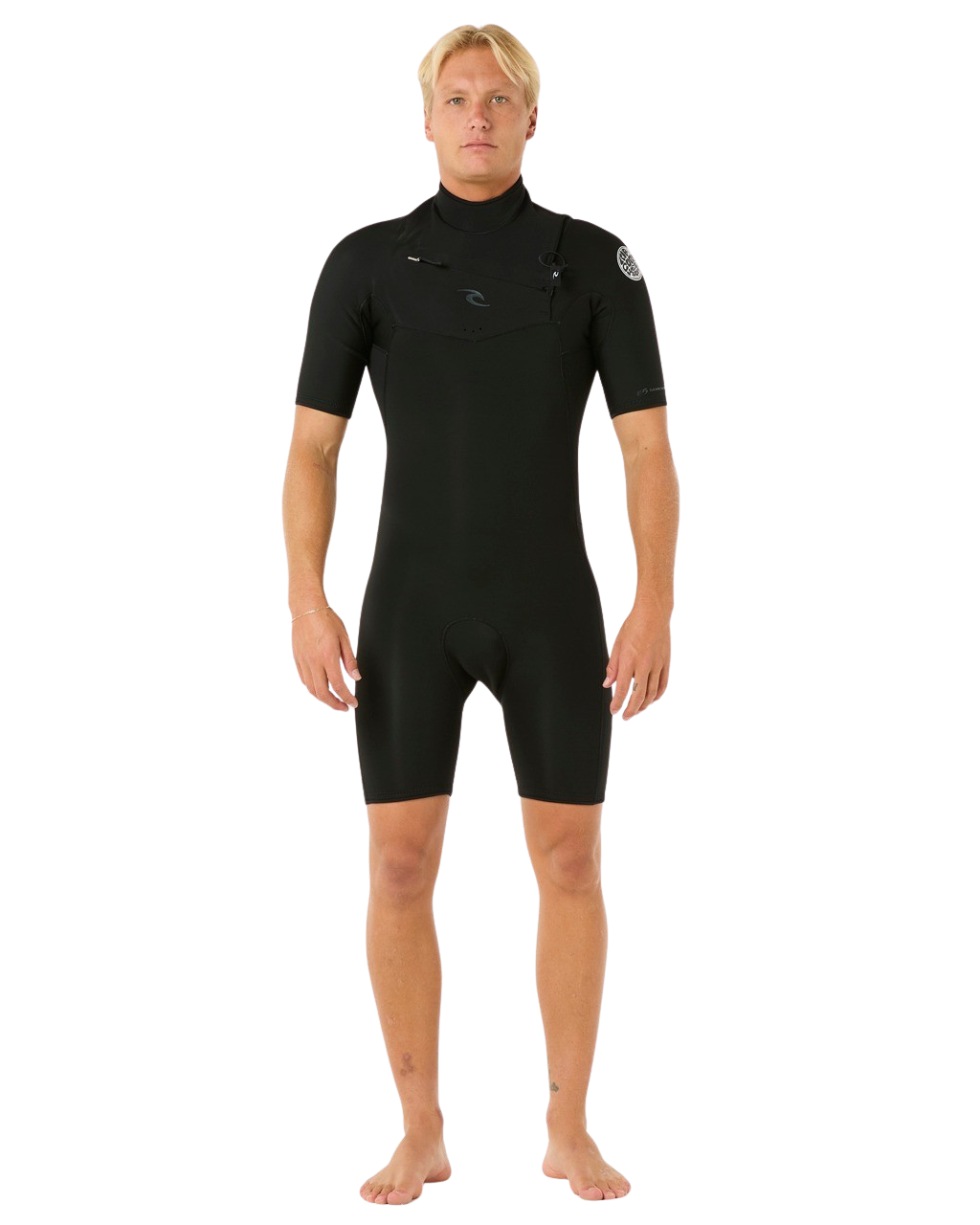 Dawn Patrol 2/2mm Chest Zip Spring Wetsuit in Black