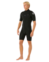 Dawn Patrol 2/2mm Chest Zip Spring Wetsuit in Black