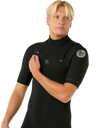Dawn Patrol 2/2mm Chest Zip Spring Wetsuit in Black