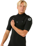 Dawn Patrol 2/2mm Chest Zip Spring Wetsuit in Black