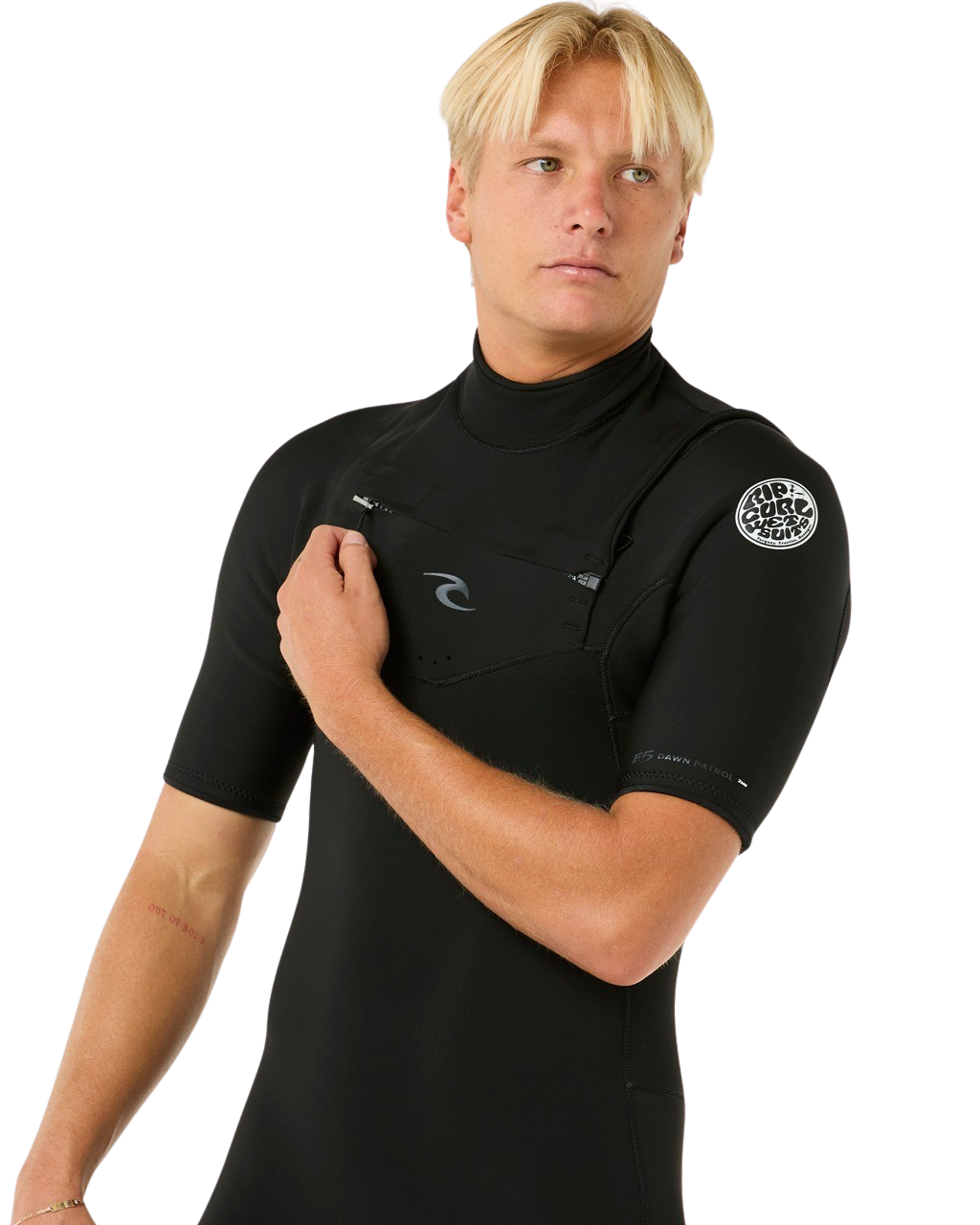 Dawn Patrol 2/2mm Chest Zip Spring Wetsuit in Black