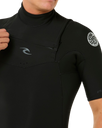 Dawn Patrol 2/2mm Chest Zip Spring Wetsuit in Black
