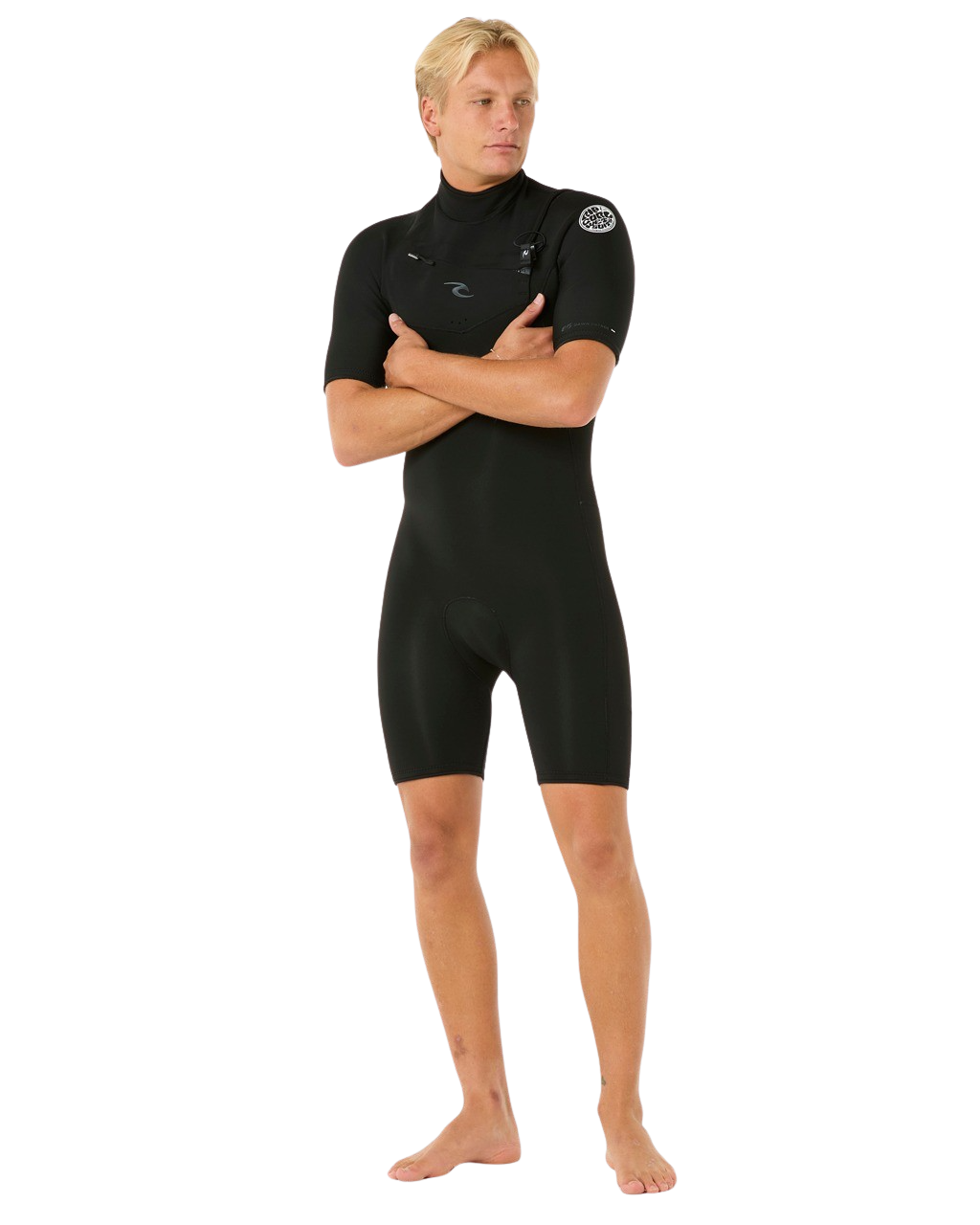 Dawn Patrol 2/2mm Chest Zip Spring Wetsuit in Black