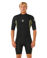 Dawn Patrol 2/2mm Back Zip Spring Wetsuit in Deep Cactus