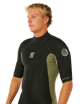 Dawn Patrol 2/2mm Back Zip Spring Wetsuit in Deep Cactus