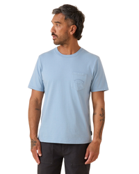 Industrial Pocket T-Shirt in Meadow Blue