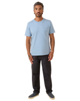 Industrial Pocket T-Shirt in Meadow Blue