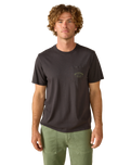 Industrial Pocket T-Shirt in Washed Black