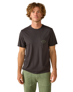 Industrial Pocket T-Shirt in Washed Black