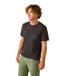 Industrial Pocket T-Shirt in Washed Black