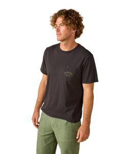Industrial Pocket T-Shirt in Washed Black