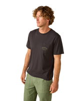 Industrial Pocket T-Shirt in Washed Black