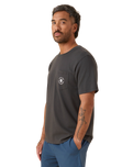 FYOK Pocket T-Shirt in Charcoal