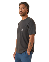FYOK Pocket T-Shirt in Charcoal