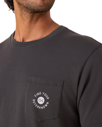 FYOK Pocket T-Shirt in Charcoal