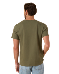 OK Flag Pocket T-Shirt in Olive Night